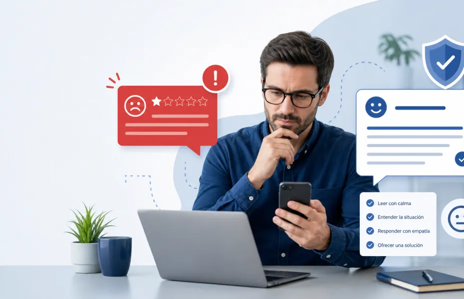 Cómo responder a una reseña negativa de forma profesional (sin dañar tu imagen)
