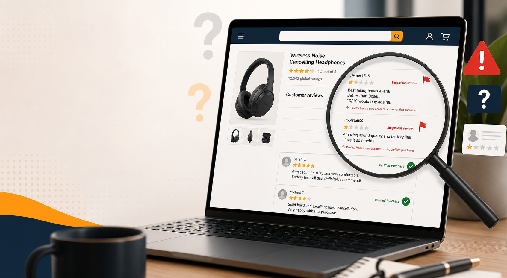 Reseñas de Amazon: cómo identificar opiniones de compradores falsos antes de comprar